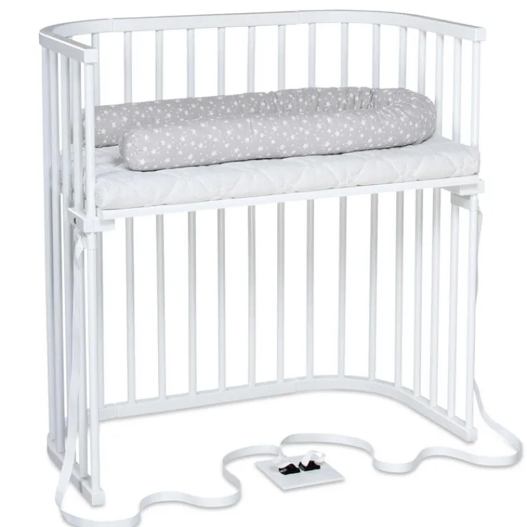Babybay Cama Co-Sleep Boxspring - lacado branco