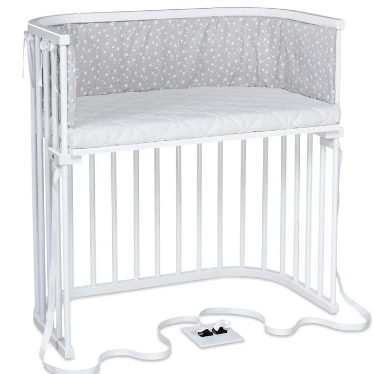 Babybay Cama Co-Sleep Boxspring - lacado branco