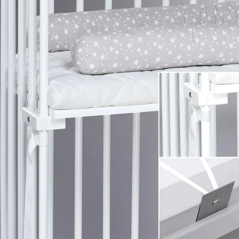 Babybay Cama Co-Sleep Boxspring - lacado branco