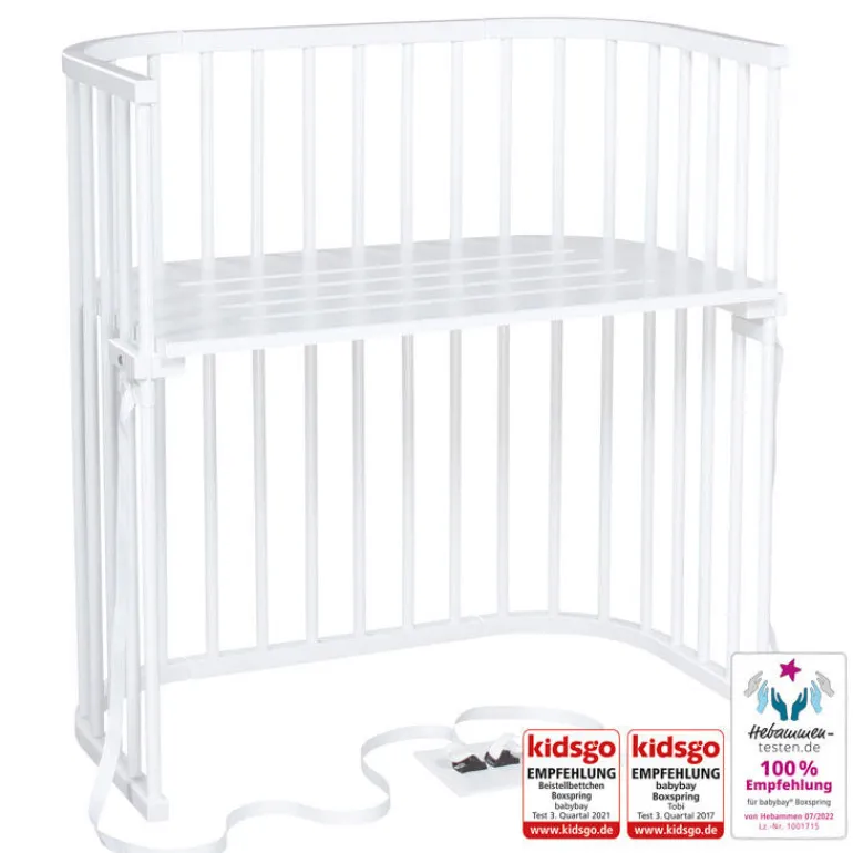 Babybay Cama Co-Sleep Boxspring - lacado branco
