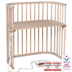 Babybay Cama Co-Sleep Boxspring - natural sem tratamento