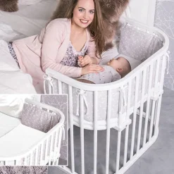 Babybay Cama Co-Sleep Maxi Comfort Plus - lacado branco