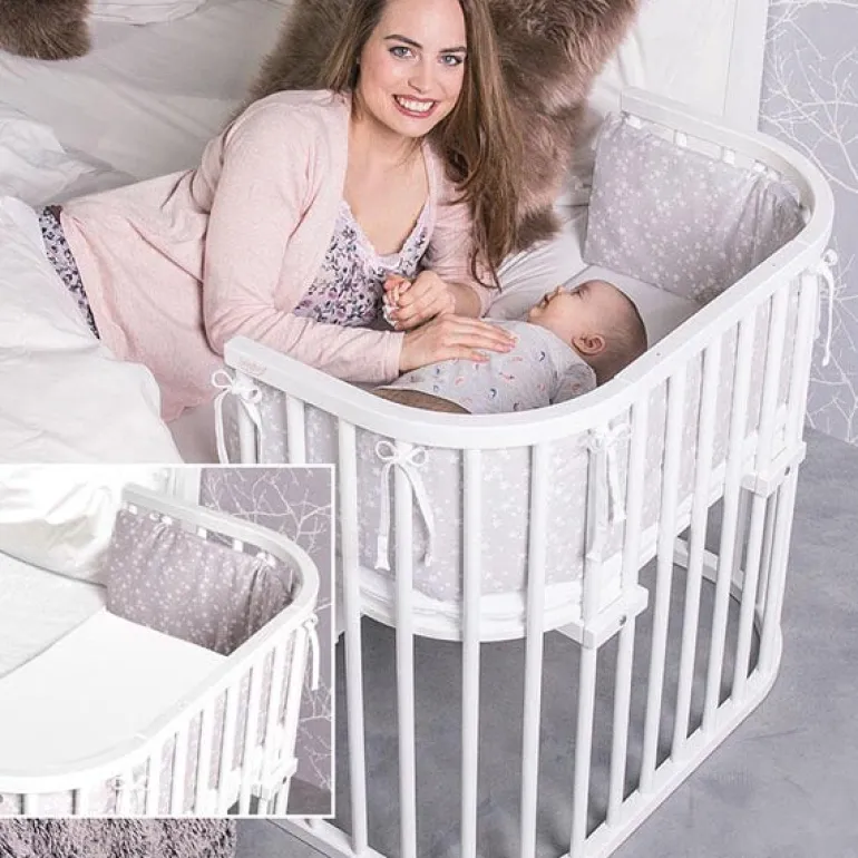 Babybay Cama Co-Sleep Maxi Comfort Plus - lacado branco