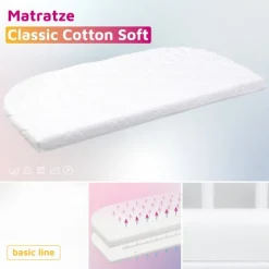 Babybay Colchão Cama Co-Sleep Maxi e Boxspring - Classic Cotton Soft