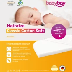 Babybay Colchão Cama Co-Sleep Maxi e Boxspring - Classic Cotton Soft
