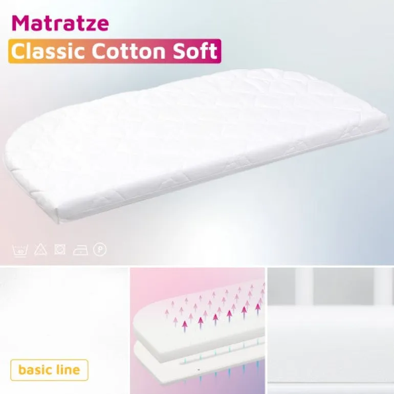 Babybay Colchão Cama Co-Sleep Original - Classic Cotton Soft