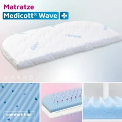 Babybay Colchão Medicott Wave para modelo Original