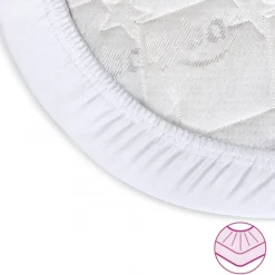 Babybay Lençol Ajustável Jersey Deluxe Algodão Orgânico para modelo Original - branco