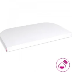 Babybay Lençol Ajustável Jersey Deluxe para modelo Original - branco