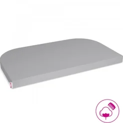 Babybay Lençol Ajustável Jersey Deluxe para modelo Original - cinza