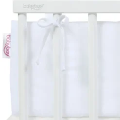 Babybay Protetor de Grades Algodão Orgânico para Maxi, Boxspring, Comfort e Comfort Plus - branco
