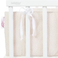Babybay Protetor de Grades Algodão Orgânico Royal para Maxi, Boxspring, Comfort e Comfort Plus - beige
