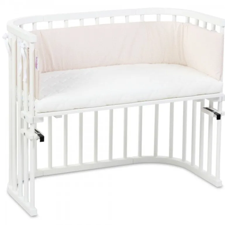 Babybay Protetor de Grades Algodão Orgânico Royal para Maxi, Boxspring, Comfort e Comfort Plus - beige