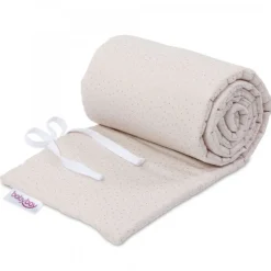 Babybay Protetor de Grades Algodão Orgânico Royal para modelo Original - beige