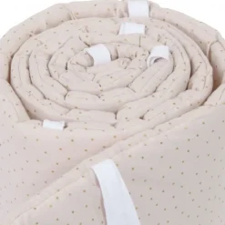 Babybay Protetor de Grades Algodão Orgânico Royal para modelo Original - beige