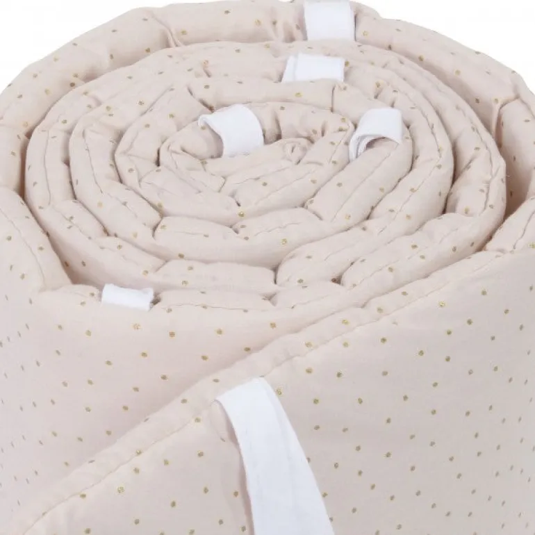 Babybay Protetor de Grades Algodão Orgânico Royal para modelo Original - beige