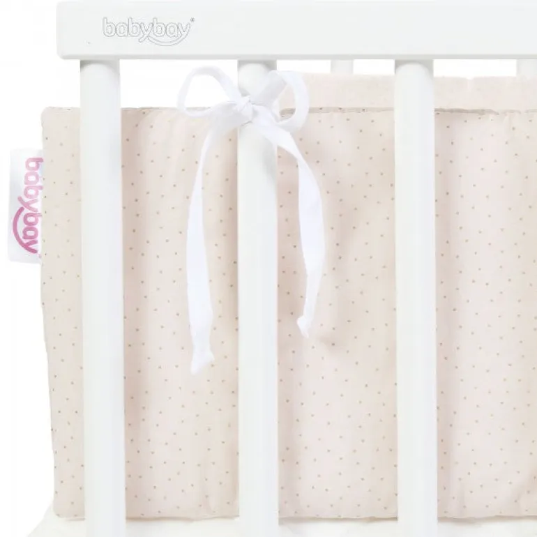 Babybay Protetor de Grades Algodão Orgânico Royal para modelo Original - beige