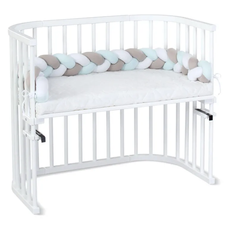 Babybay Rolo Trançado para todos os modelos - branco/beige/aqua