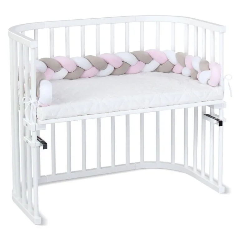Babybay Rolo Trançado para todos os modelos - branco/beige/rosado