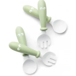 BabyBjorn Conjunto de Talheres (4peças) - Verde Pastel