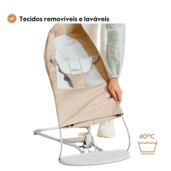 BabyBjorn Espreguiçadeira Balance Soft Woven/Jersey/Mesh - Beige Claro