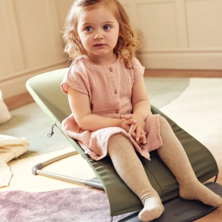 BabyBjorn Espreguiçadeira Bliss Woven Pétala - Verde Oscuro