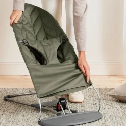 BabyBjorn Espreguiçadeira Bliss Woven Pétala - Verde Oscuro