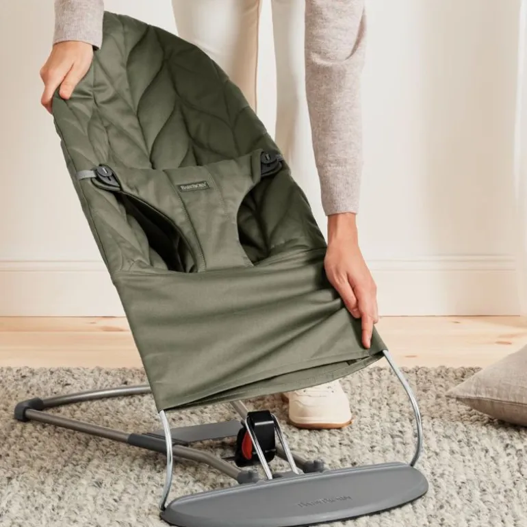 BabyBjorn Espreguiçadeira Bliss Woven Pétala - Verde Oscuro