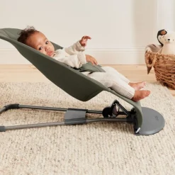 BabyBjorn Espreguiçadeira Bliss Woven Pétala - Verde Oscuro