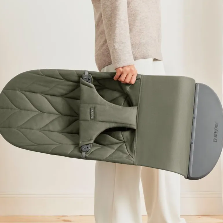 BabyBjorn Espreguiçadeira Bliss Woven Pétala - Verde Oscuro
