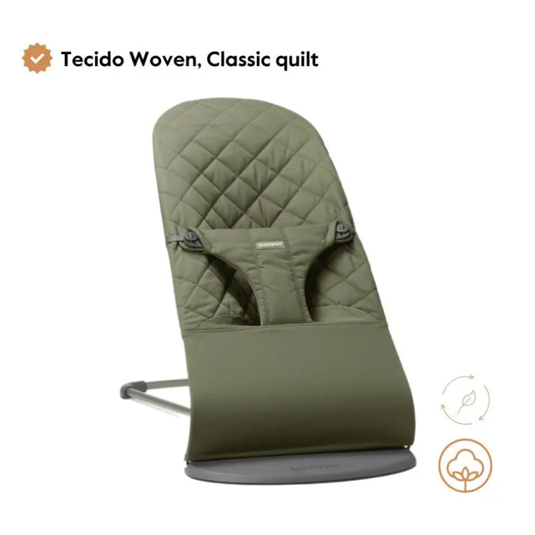BabyBjorn Espreguiçadeira Bliss Woven Classic - Gris Arena