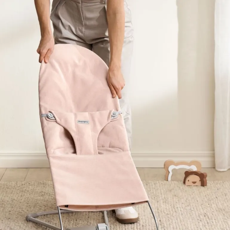 BabyBjorn Espreguiçadeira Bliss Woven Melange - Rosa Claro