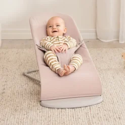 BabyBjorn Espreguiçadeira Bliss Woven Melange - Rosa Claro