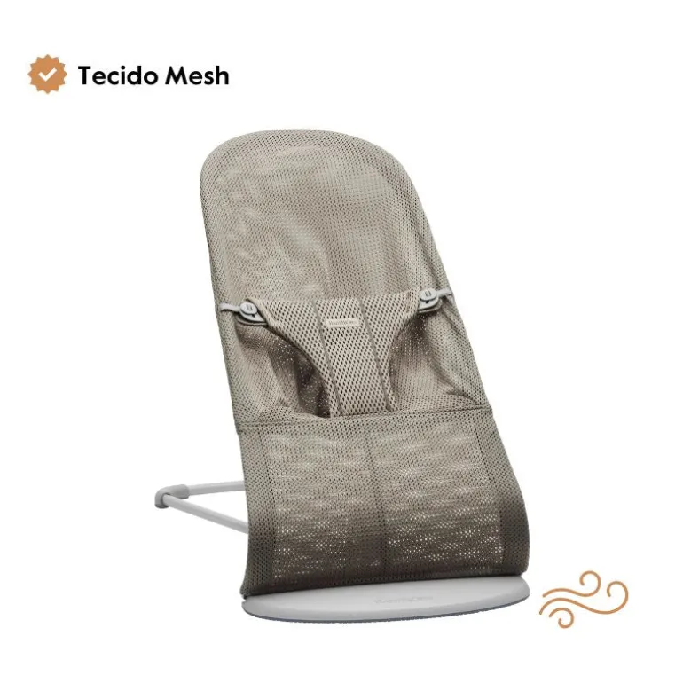 BabyBjorn Espreguiçadeira Bliss Mesh - Gris Arena