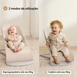 BabyBjorn Espreguiçadeira Bliss Mesh - Gris Arena