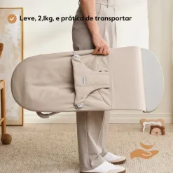 BabyBjorn Espreguiçadeira Bliss 3D Jersey - Beige Claro
