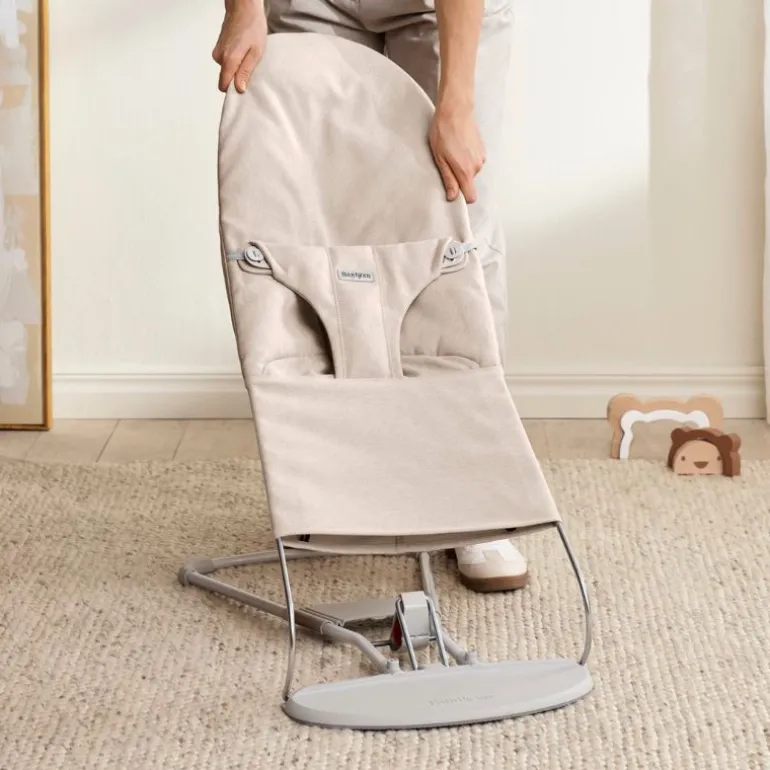BabyBjorn Espreguiçadeira Bliss Woven Melange - Beige Claro