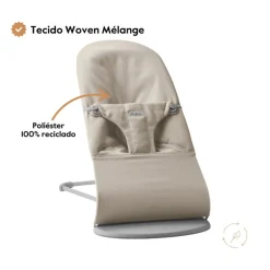 BabyBjorn Espreguiçadeira Bliss Woven Melange - Azul