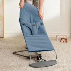 BabyBjorn Espreguiçadeira Bliss Woven Melange - Azul