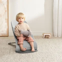 BabyBjorn Espreguiçadeira Bliss Woven Melange - Gris Claro