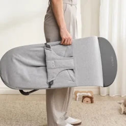 BabyBjorn Espreguiçadeira Bliss Woven Melange - Gris Claro