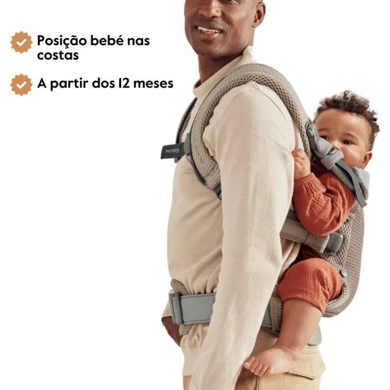 Babybjorn Mochila Porta Bebé Harmony - Plata Mesh