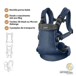 Babybjorn Mochila Porta Bebé Harmony - Azul Marino Mesh