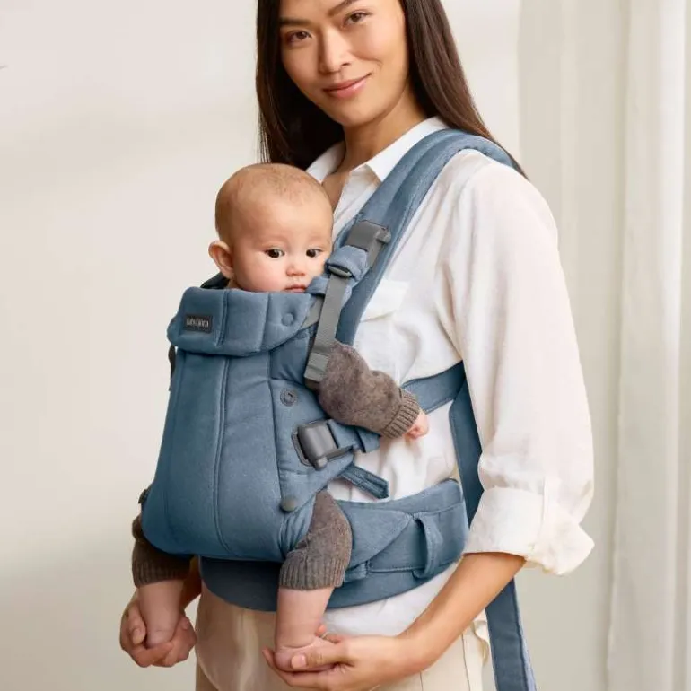 Babybjorn Mochila Porta Bebé Harmony Woven Melange - Azul