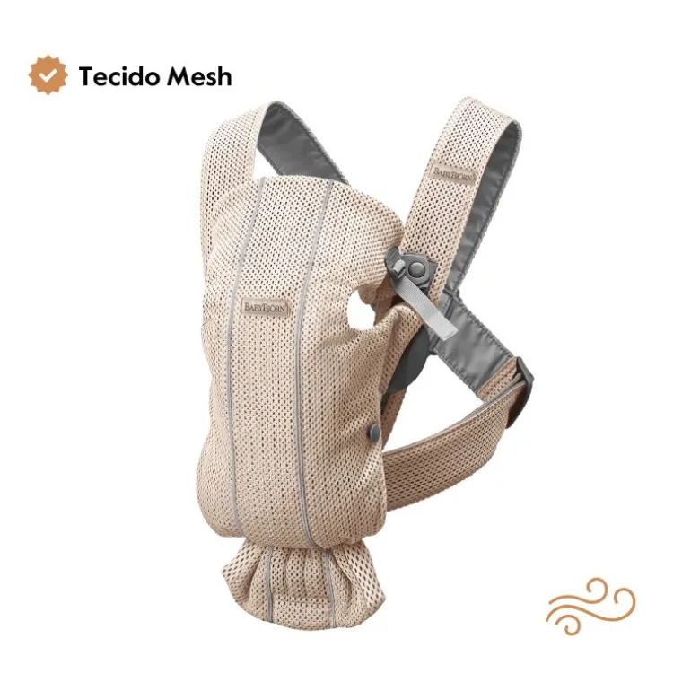 BabyBjorn Mochila Porta Bebé Mini Mesh - Negro