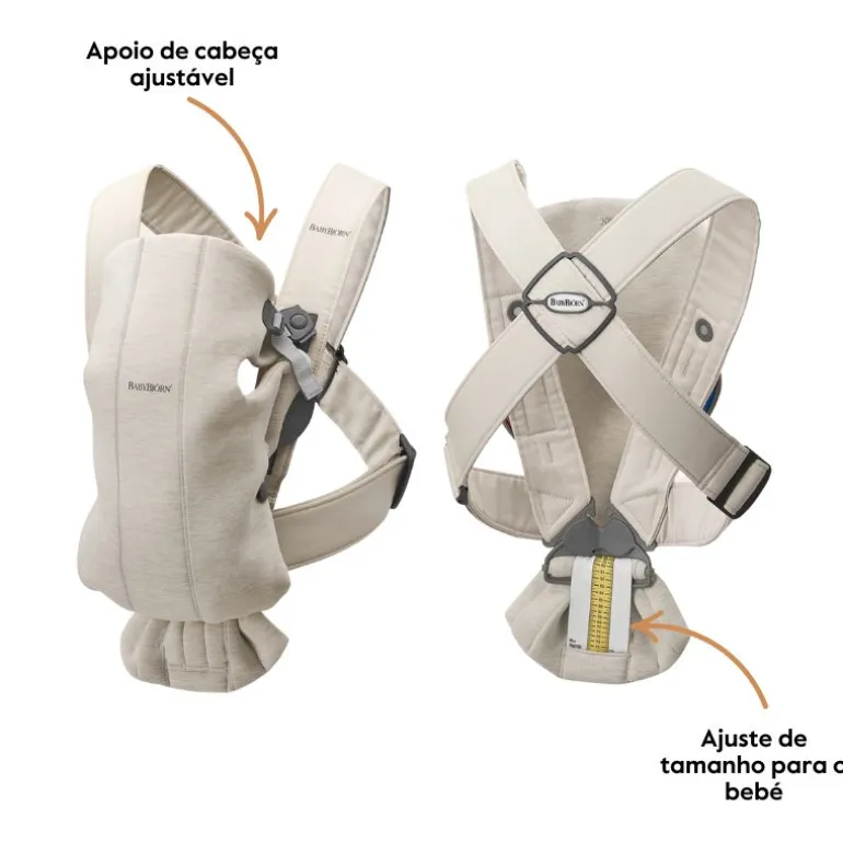 BabyBjorn Mochila Porta Bebé Mini Mesh - Rosa palo