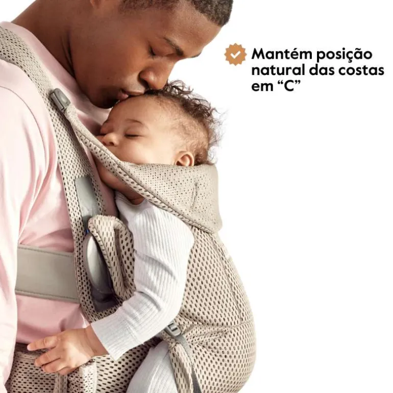 BabyBjorn Mochila Porta Bebé Move Mesh - Azul Marino