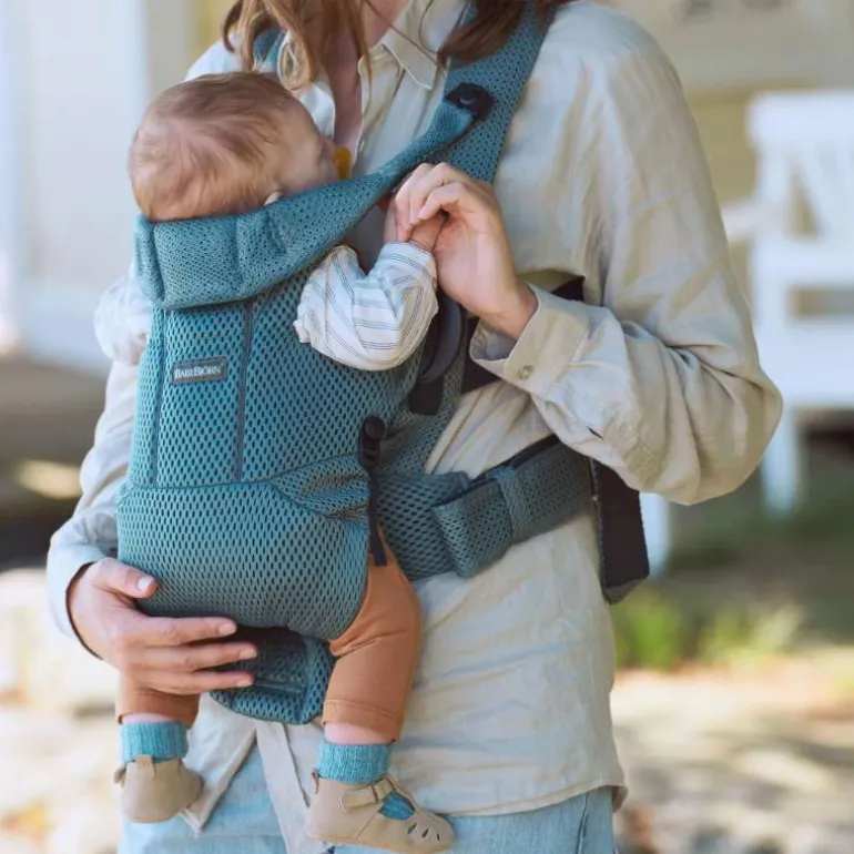 BabyBjorn Mochila Porta Bebé Move Mesh - Azul Marino