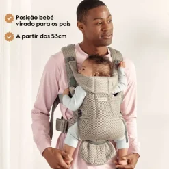 BabyBjorn Mochila Porta Bebé Move Mesh - Azul Marino