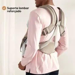 BabyBjorn Mochila Porta Bebé Move Mesh - Gris/Beige